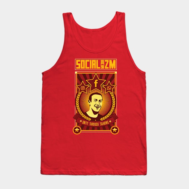 Social Media Socialism Tank Top by Daribo